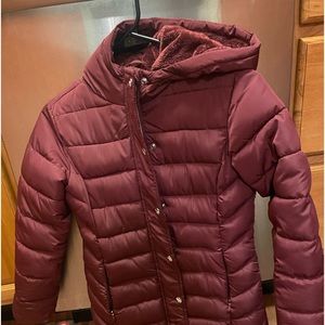 COPY - Girls size 7-8 Burgundy Down Coat